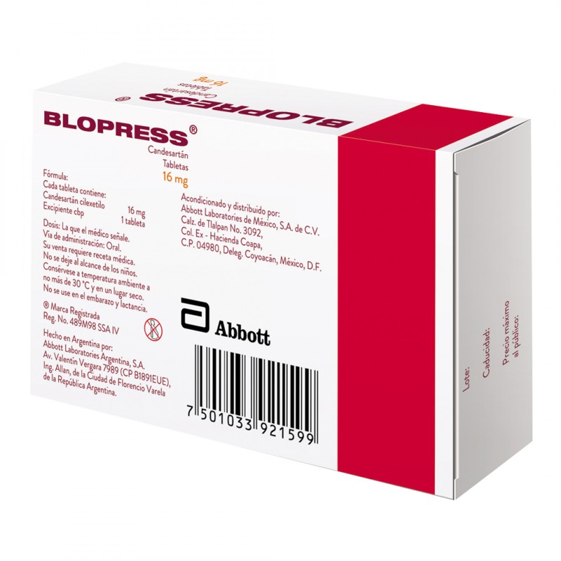 Blopress Mg Tabletas Abbott M Xico