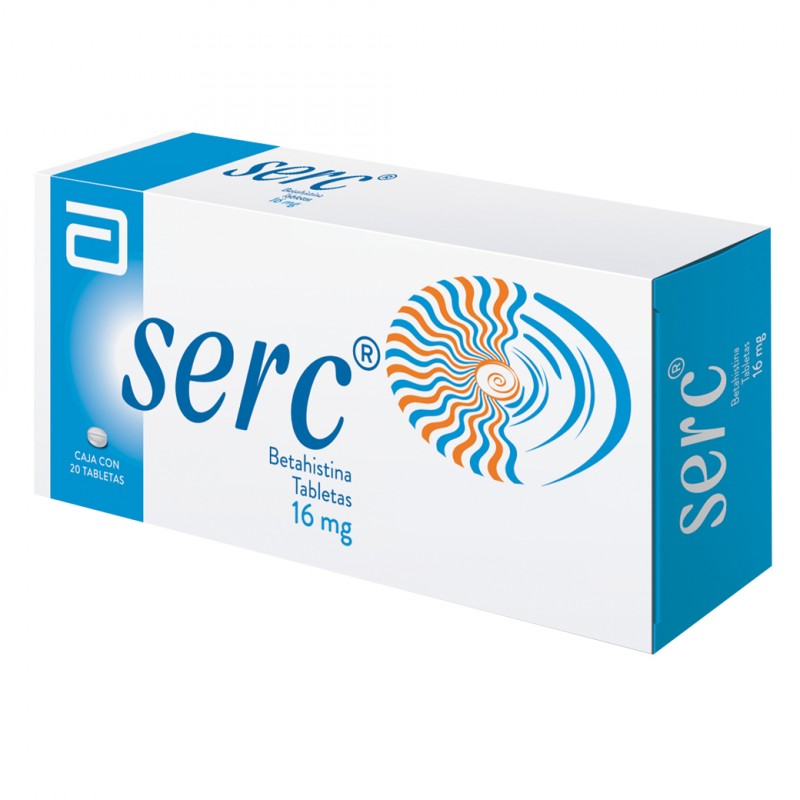 Serc 16 Mg Caja Con 20 Tabletas 8870